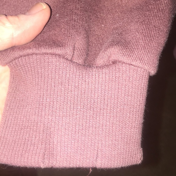 Maroon distressed sweatshirt in beautiful burgundy - Picture 7 of 8